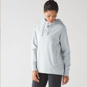 Lululemon Athletica  Split Pullover Hoodie Sweater Heather Gray Women’s Size 2